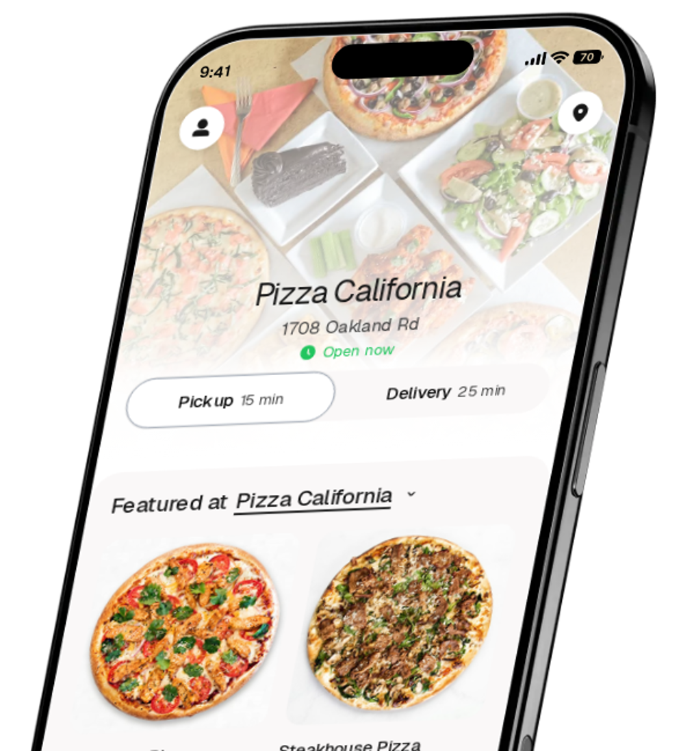 Pizza California app preview